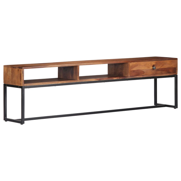 Tv-Bänk 160X30X45 Cm Massivt Sheshamträ