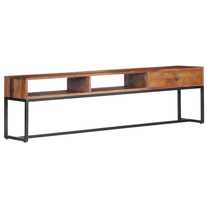 Tv-Bänk 160X30X45 Cm Massivt Sheshamträ