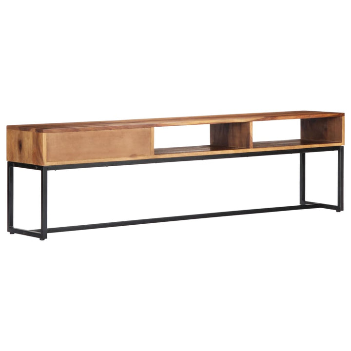 Tv-Bänk 160X30X45 Cm Massivt Sheshamträ