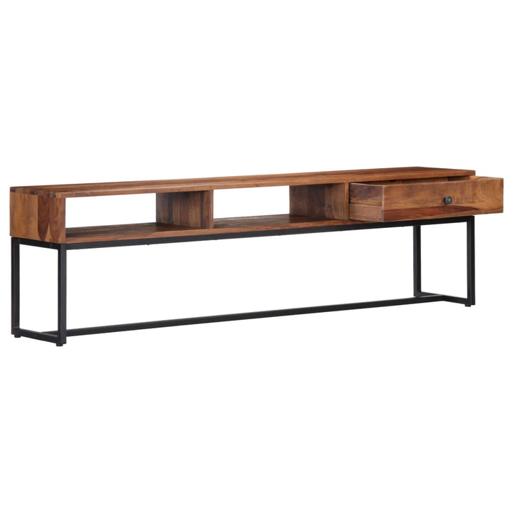 Tv-Bänk 160X30X45 Cm Massivt Sheshamträ