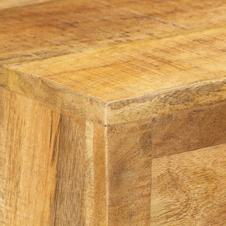 Skoskåp 86X35X55 Cm Massivt Mangoträ