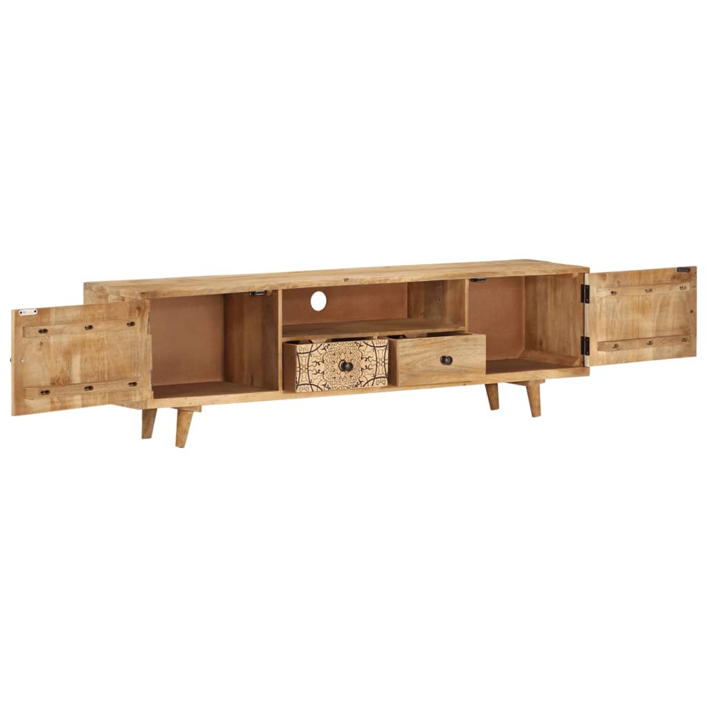 Tv-Bänk 140X30X40 Cm Massivt Mangoträ