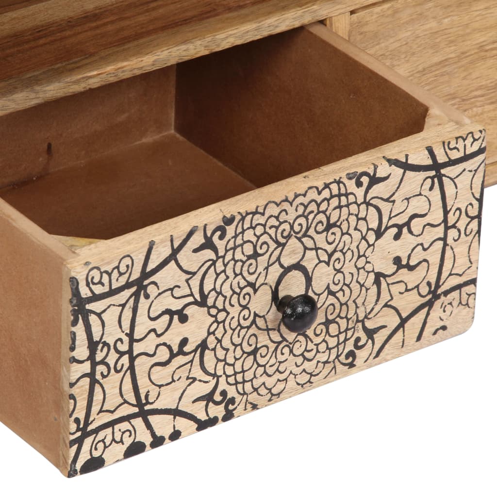 Tv-Bänk 140X30X40 Cm Massivt Mangoträ