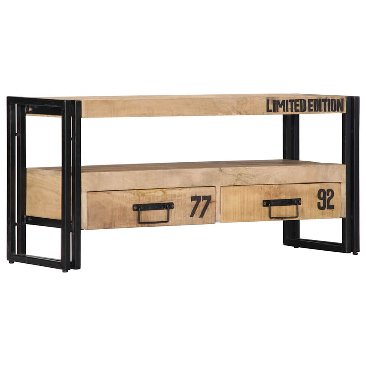 Tv-Bänk 100X30X45 Cm Massivt Mangoträ