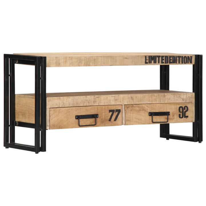 Tv-Bänk 100X30X45 Cm Massivt Mangoträ