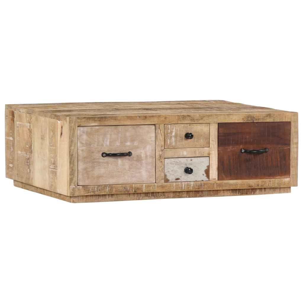 Soffbord 90X60X30 Cm Massivt Mangoträ