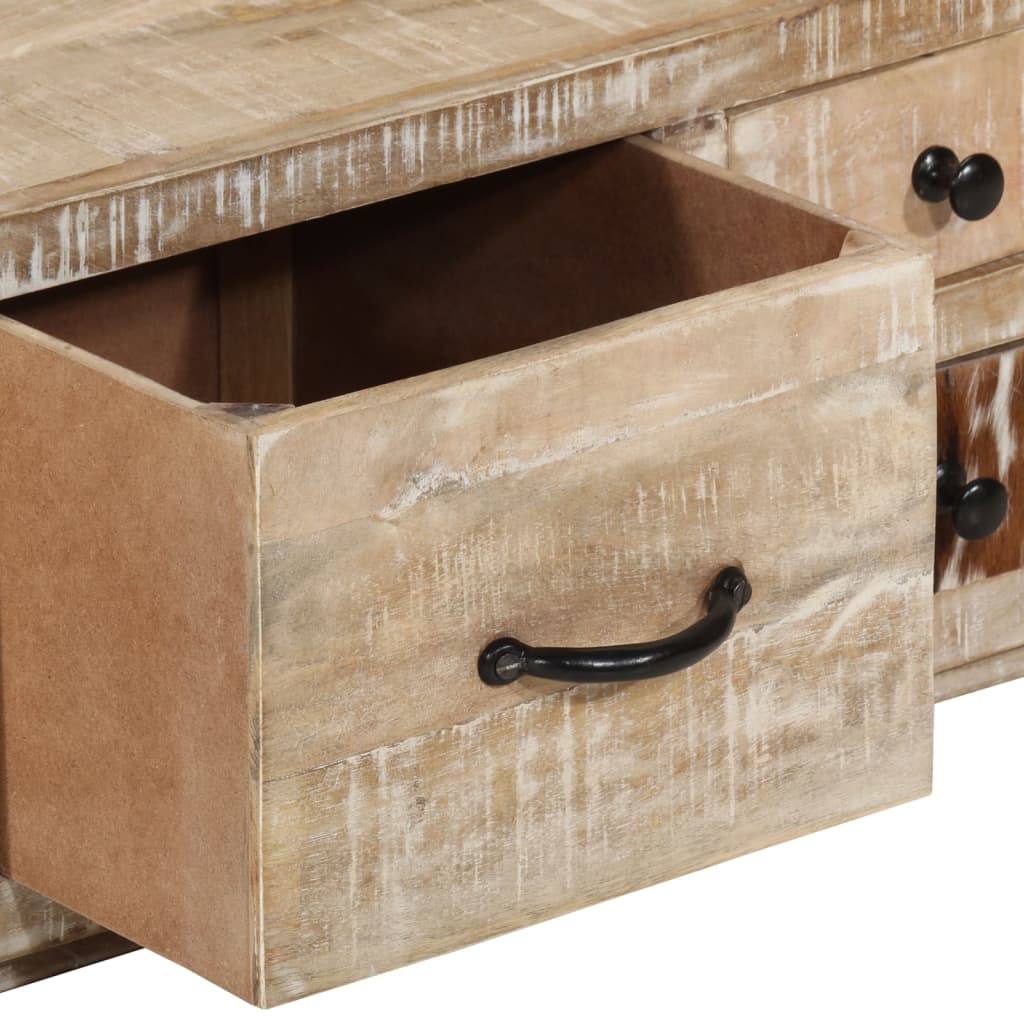 Soffbord 90X60X30 Cm Massivt Mangoträ