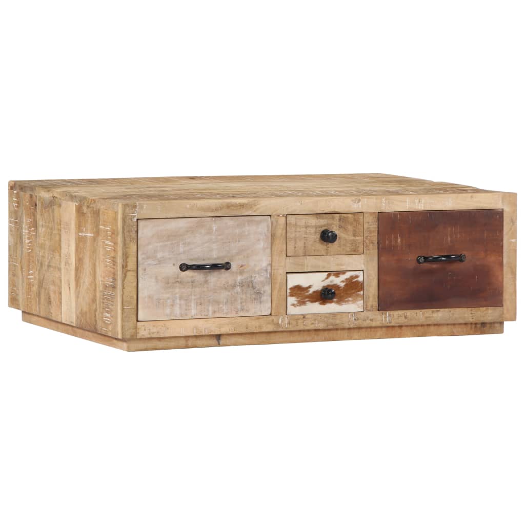 Soffbord 90X60X30 Cm Massivt Mangoträ