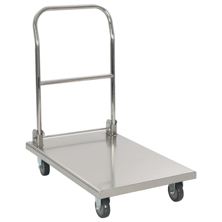 Rullvagn 82X53X86 Cm Rostfritt Stål Silver