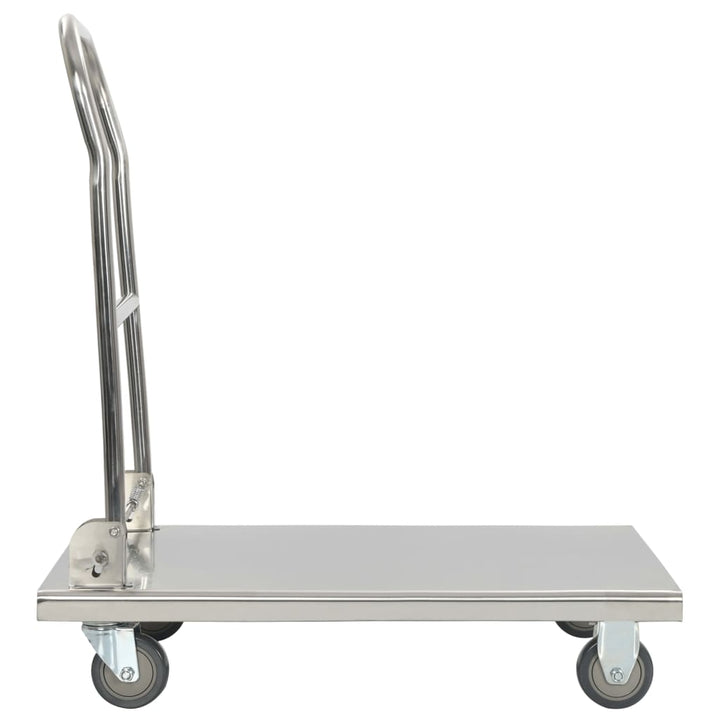 Rullvagn 82X53X86 Cm Rostfritt Stål Silver