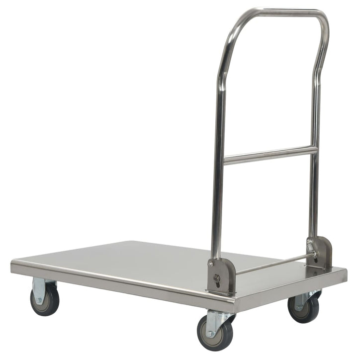 Rullvagn 82X53X86 Cm Rostfritt Stål Silver