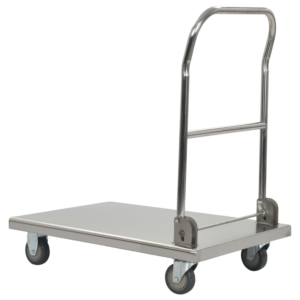 Rullvagn 82X53X86 Cm Rostfritt Stål Silver