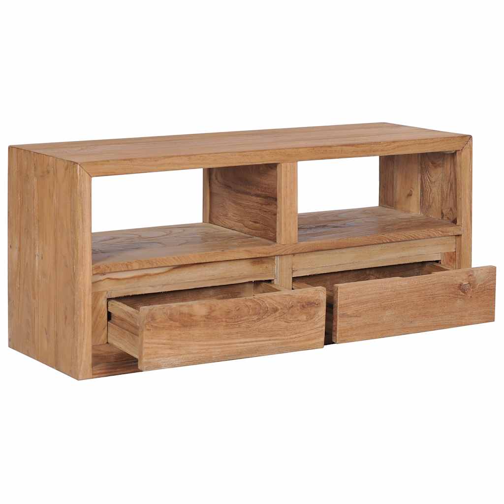 Tv-Bänk 90X30X40 Cm Massiv Teak