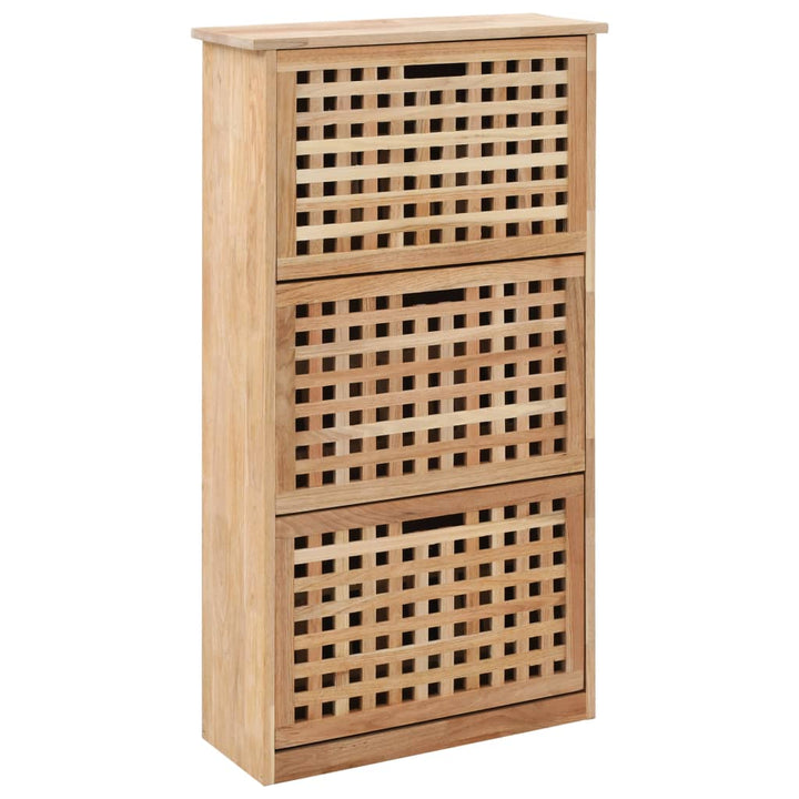 Skoskåp Massivt Valnötsträ 55X20X