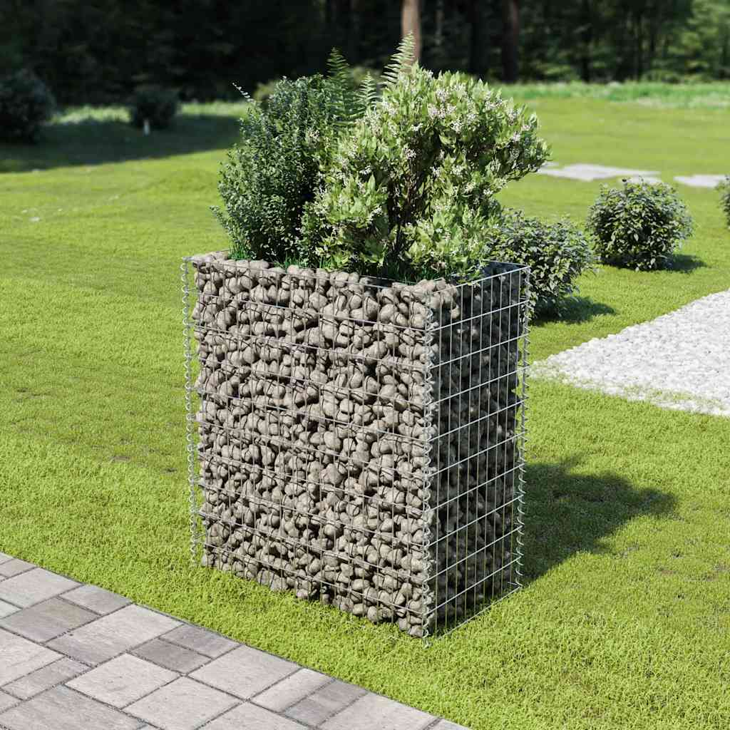 Planteringsgabion Upphöjd Galvaniserat Stål