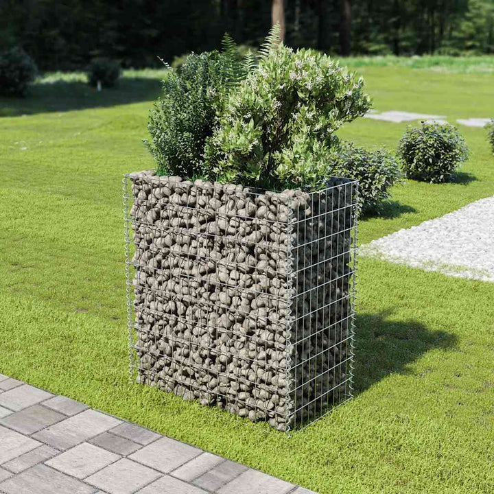 Planteringsgabion Upphöjd Galvaniserat Stål