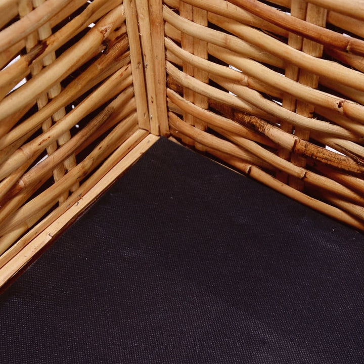 Trädgårsdsoffa 2-Sits Naturlig Rotting