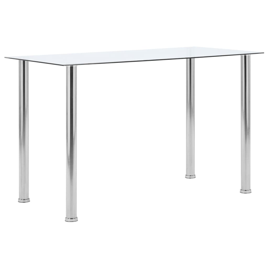 Matbord Transparent 120X60X75 Cm Härdat Glas
