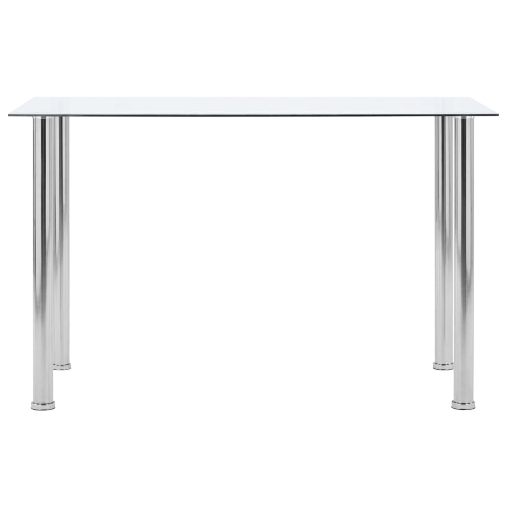 Matbord Transparent 120X60X75 Cm Härdat Glas