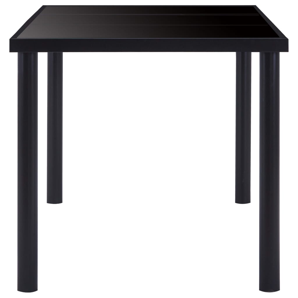 Matbord Svart Härdat Glas