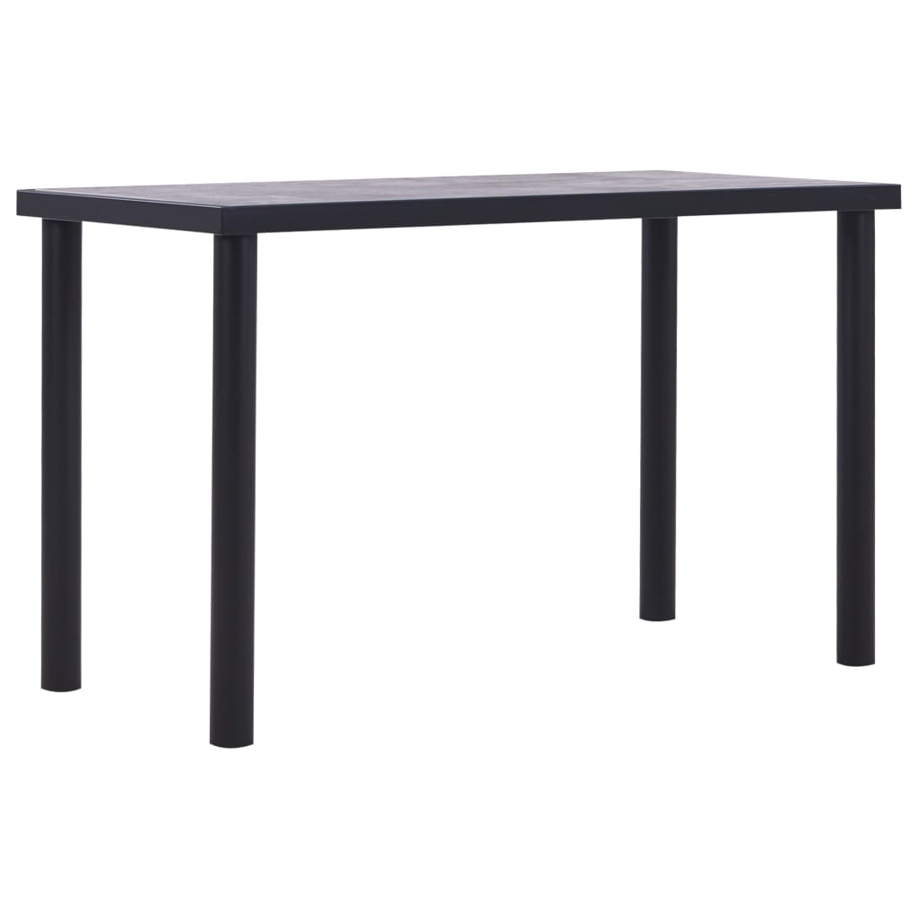 Matbord Svart Och Betonggrå Mdf