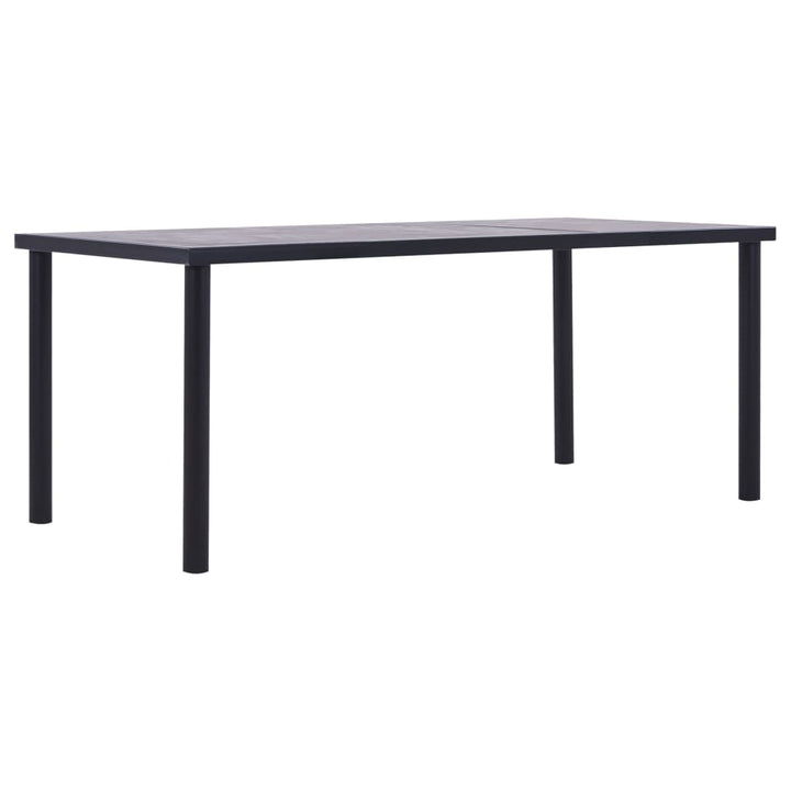 Matbord Svart Och Betonggrå Mdf
