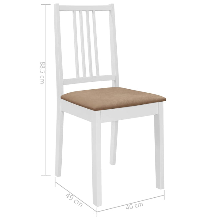 Matgrupp 5 Delar Mdf Vit