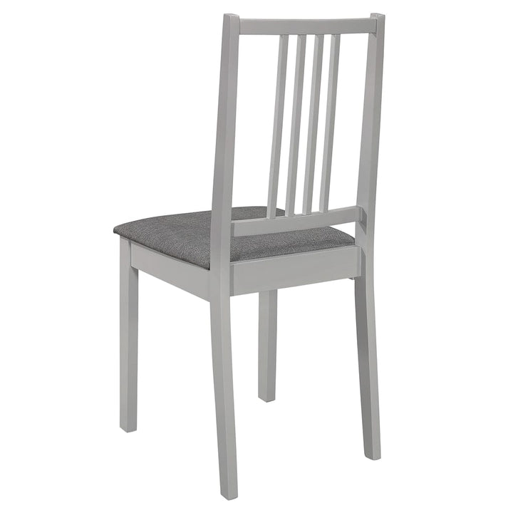 Matstolar Med Dynor 6 St Massivt Trä