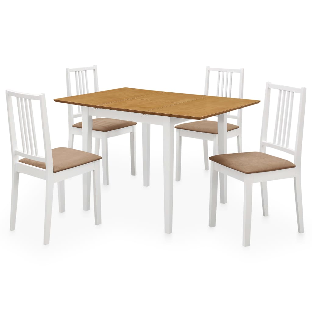 Matgrupp 5 Delar Mdf Vit