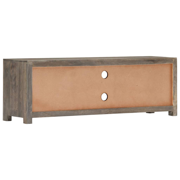 Tv-Bänk Grå 120X30X40 Cm Massivt Mangoträ