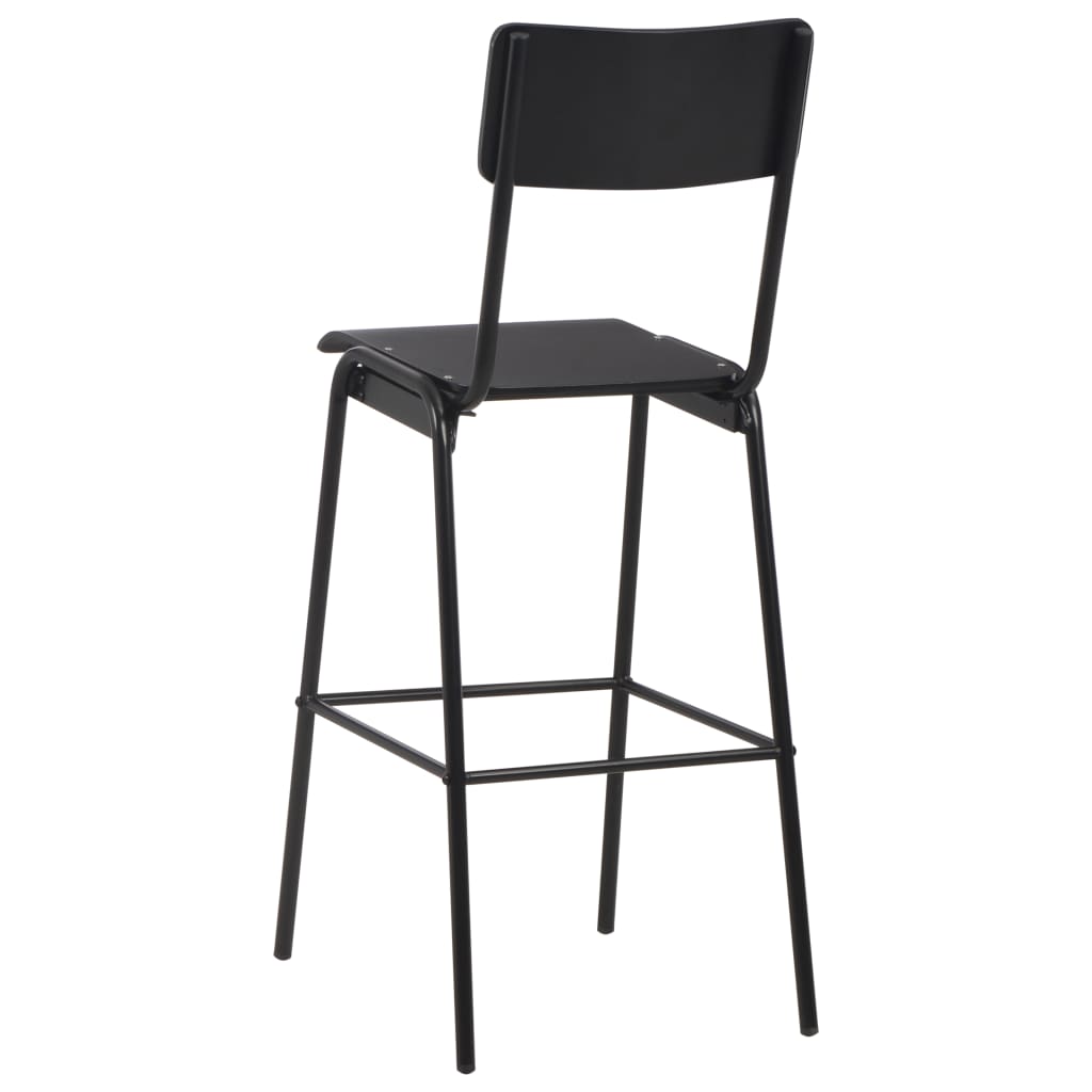 Bargrupp 3 Delar Stål Svart