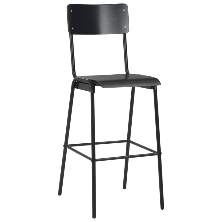 Bargrupp 3 Delar Stål Svart