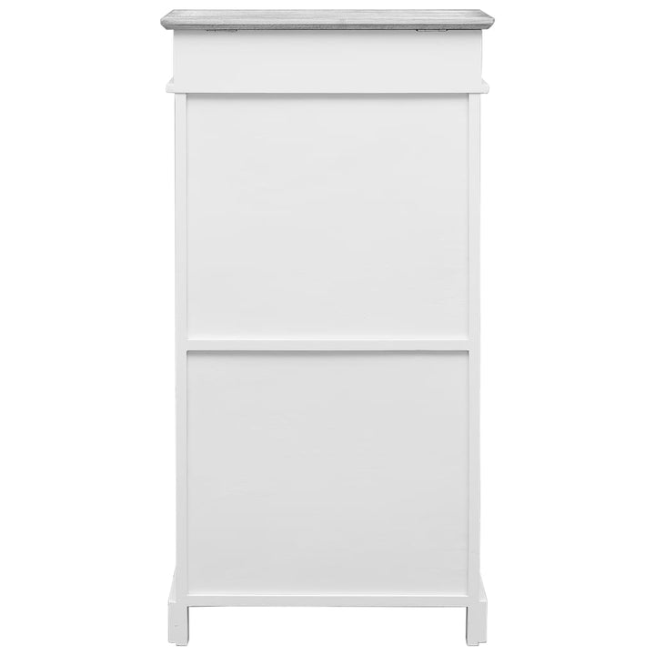 Skoskåp Grå 50X28X98 Cm Kejsarträ