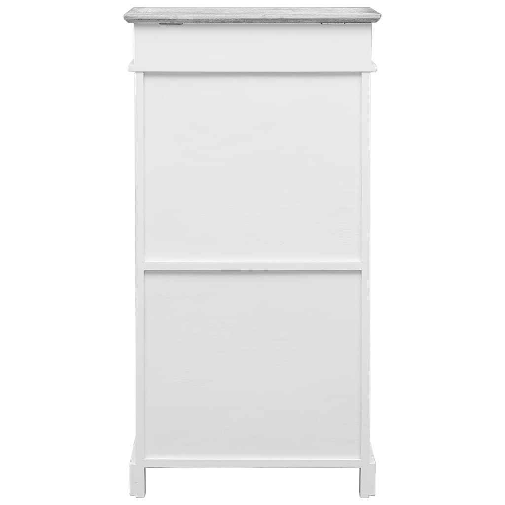 Skoskåp Grå 50X28X98 Cm Kejsarträ