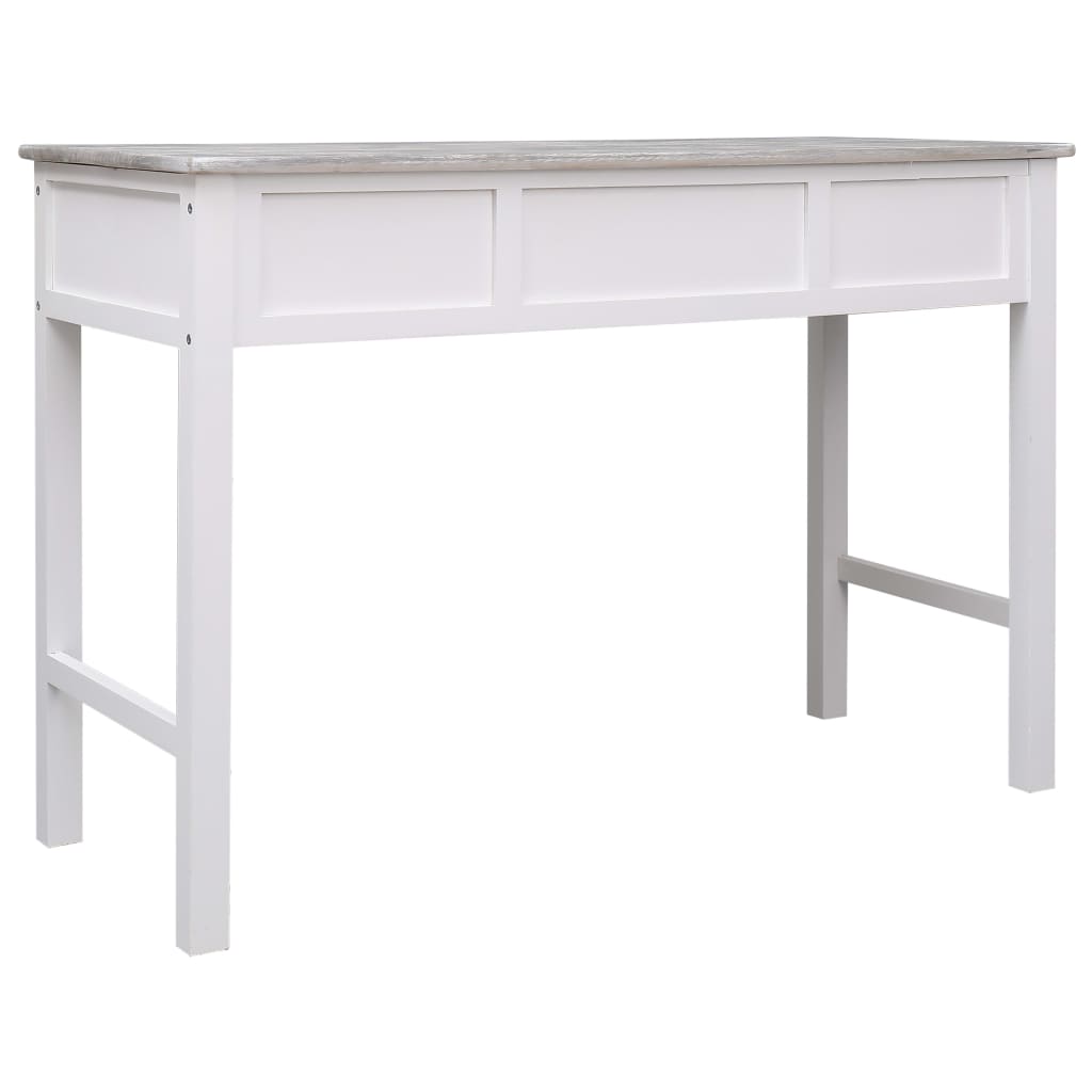 Skrivbord Grå 110X45X76 Cm Trä