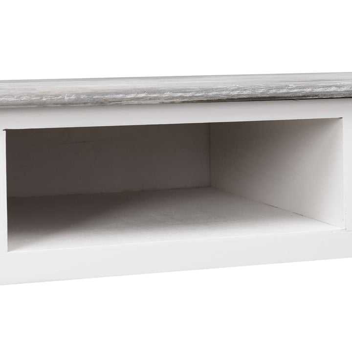 Skrivbord Grå 110X45X76 Cm Trä