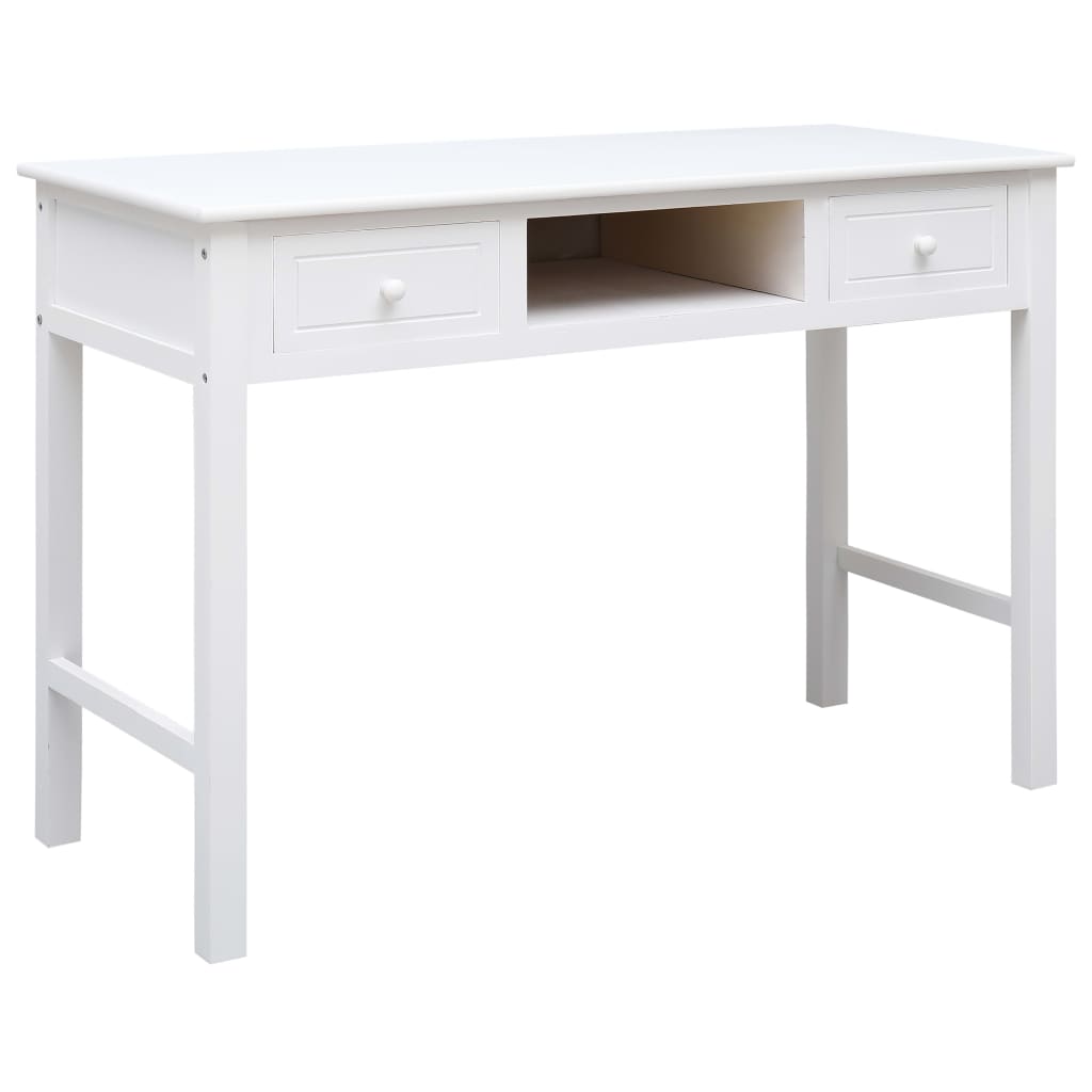 Skrivbord Grå 110X45X76 Cm Trä