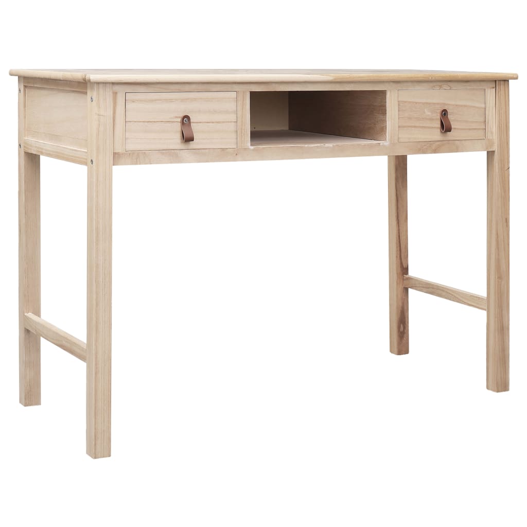 Skrivbord Grå 110X45X76 Cm Trä