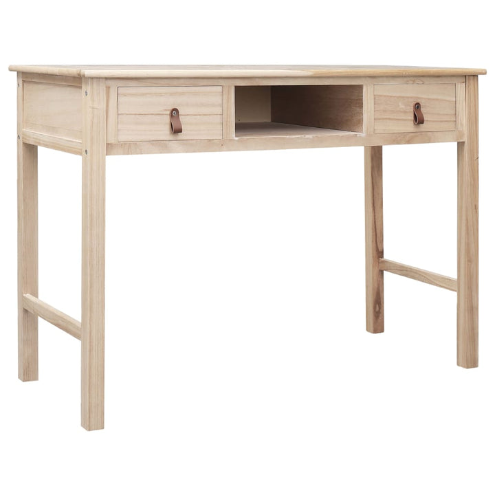 Skrivbord Grå 110X45X76 Cm Trä