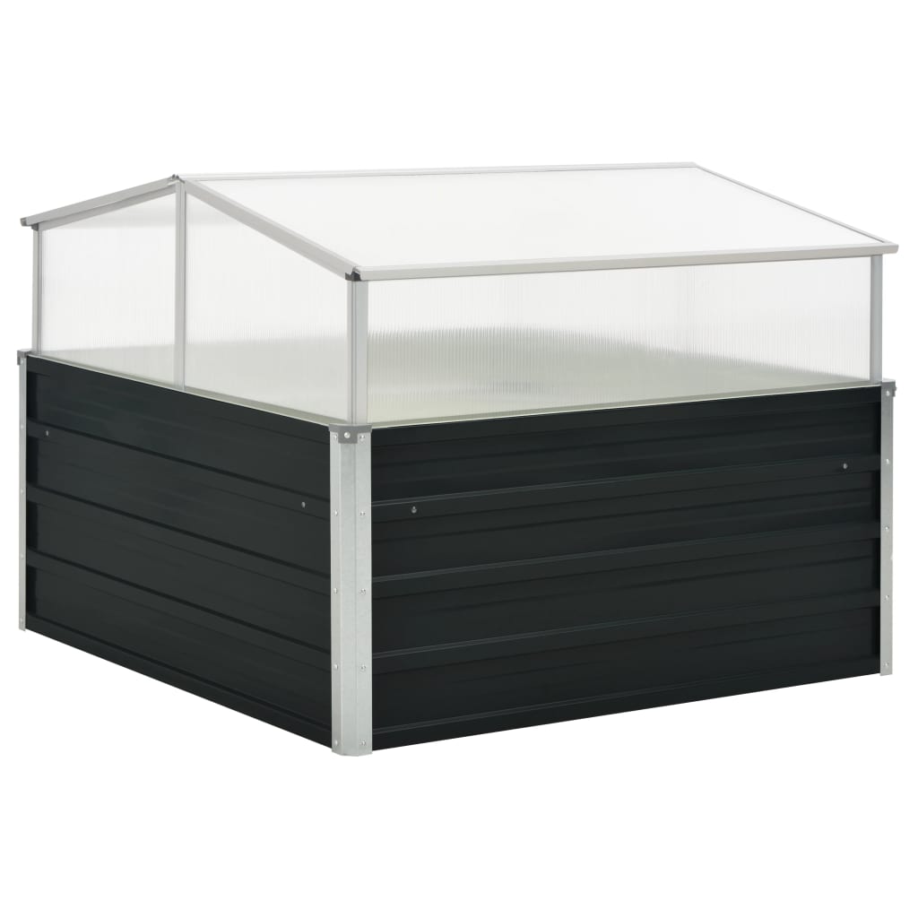 Växthus 100X100X77 Cm Galvaniserat Stål
