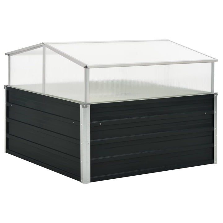 Växthus 100X100X77 Cm Galvaniserat Stål