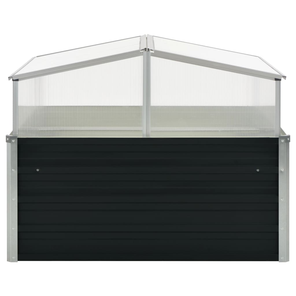Växthus 100X100X77 Cm Galvaniserat Stål