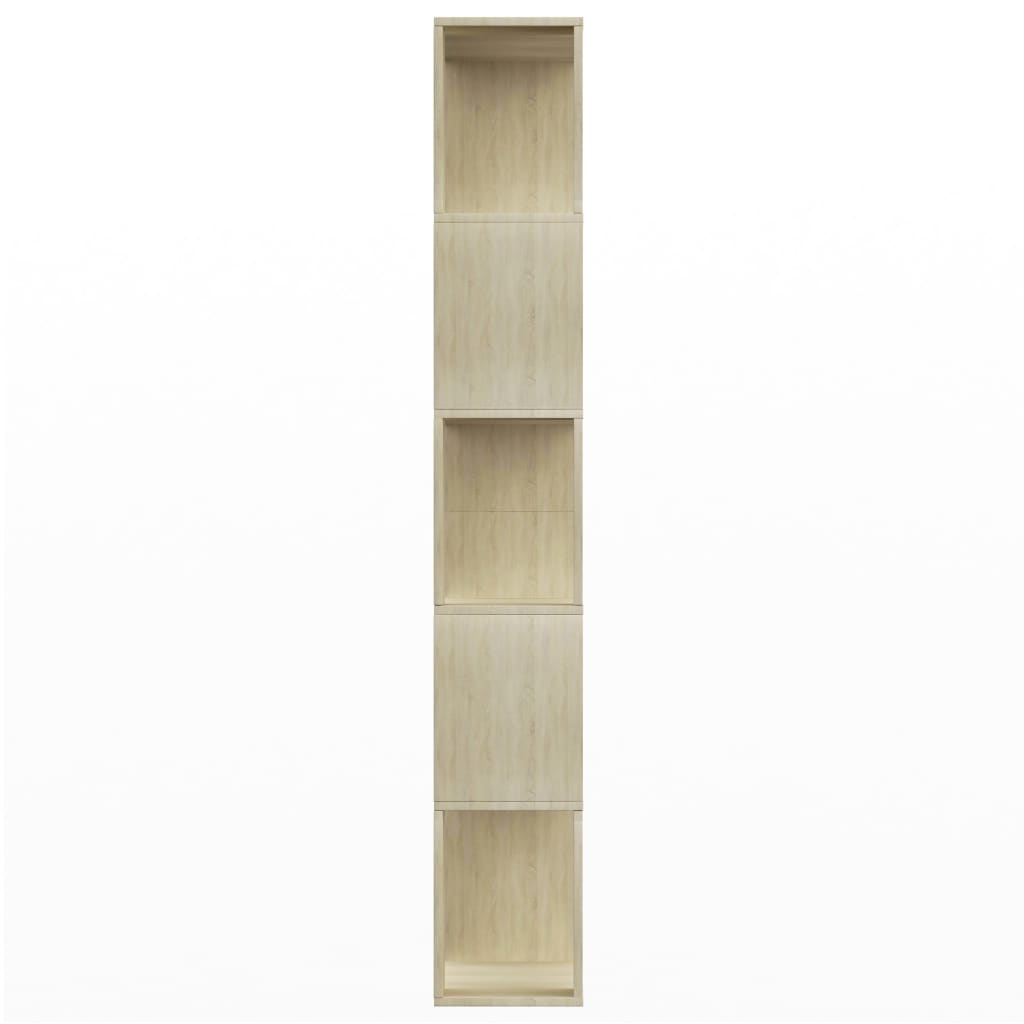 Bokhylla/Rumsavdelare Sonoma-Ek 80X24X159 Cm Konstruerat Trä