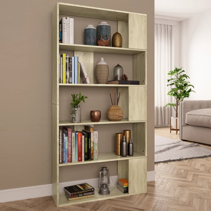 Bokhylla/Rumsavdelare Sonoma-Ek 80X24X159 Cm Konstruerat Trä
