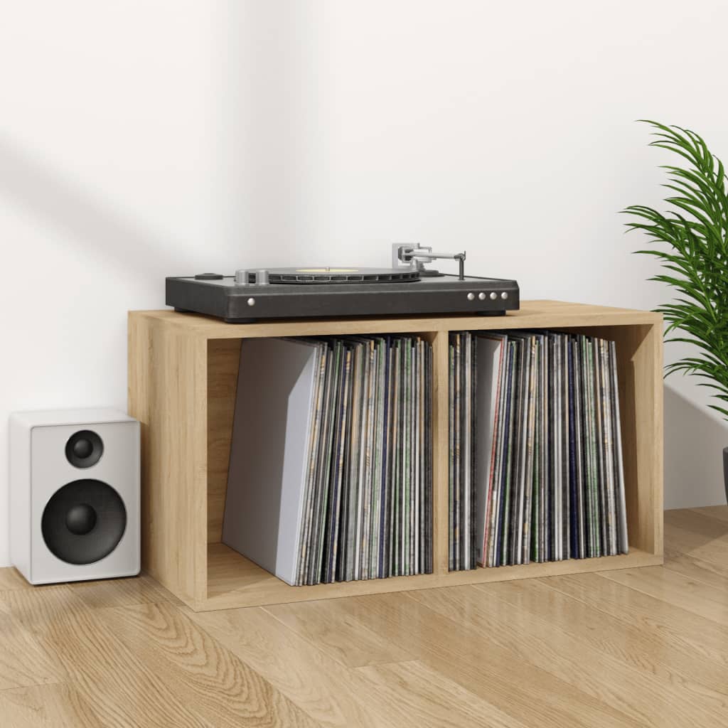 Vinylhylla 71X34X36 Cm Konstruerat Trä