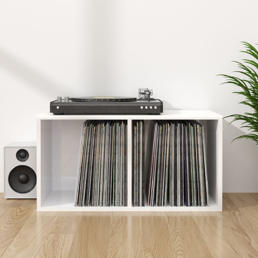 Vinylhylla 71X34X36 Cm Konstruerat Trä
