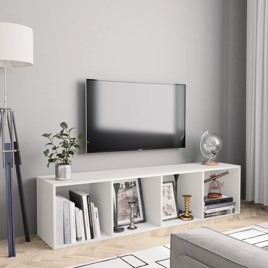 Bokhylla/Tv-Bänk Hantverksmässig Ek 36X30X143Cm Konstruerat Trä