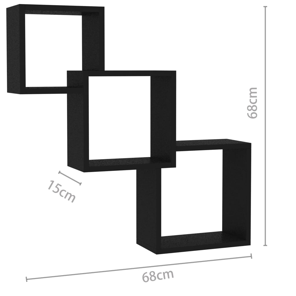 Kubhyllor 68X15X68 Cm Konstruerat Trä