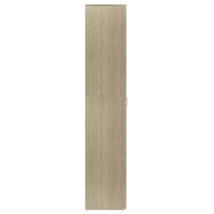 Skoskåp Sonoma-Ek 80X35,5X180 Cm Konstruerat Trä