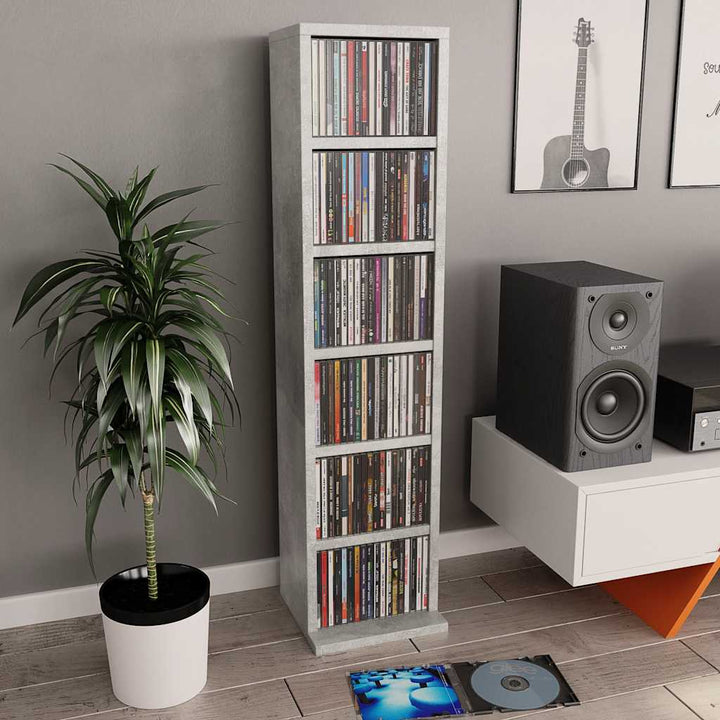 Cd-Hylla 21X20X88 Cm Konstruerat Trä